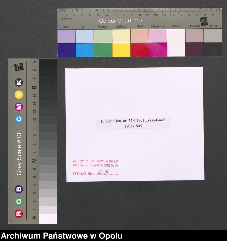 Obraz 2 z jednostki "[Smolen Jan, ur. 24.6.1901 Lyssa-Gora]"