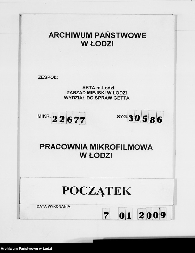 Obraz 1 z jednostki "Fa.Kliemisch.Werkhalle & Baluter-Schlahthof [rachunki za dostawy towarów dla Getta]"