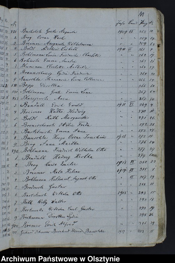 image.from.unit.number "Alphabetisches Nahmen Verzeichniss zu Kirchenbücher"
