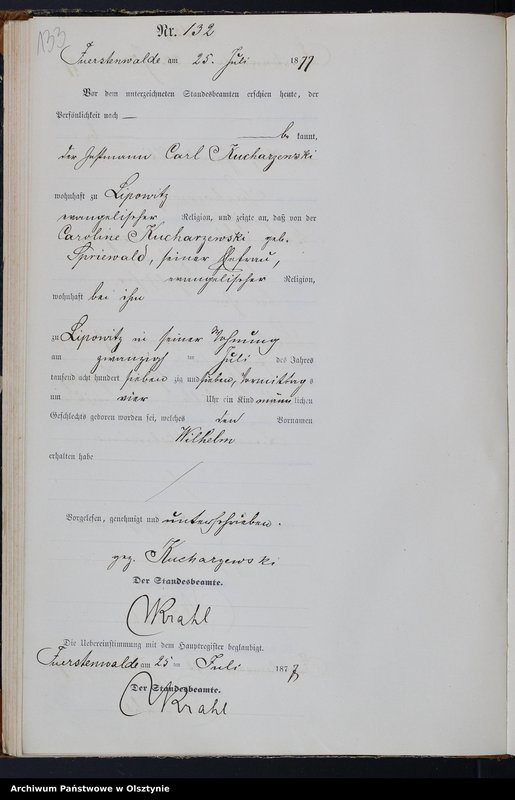 image.from.team "Urząd Stanu Cywilnego w Księżym Lasku pow. szczycieński"