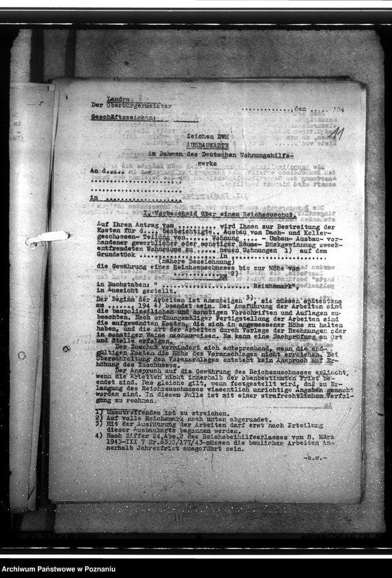 Obraz 15 z jednostki "Bauliche Massnahmen des Deutschen Wohnungshilfswerks ausschliesslich der Behelfsheime"