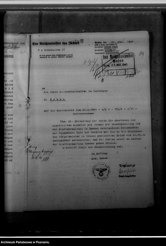 Obraz 18 z jednostki "Reisekosten Riemrich, Abordnung H. Schwarmann"