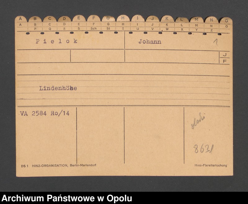 Obraz 3 z jednostki "[Pielok Johann, zam. Lindenhöhe]"