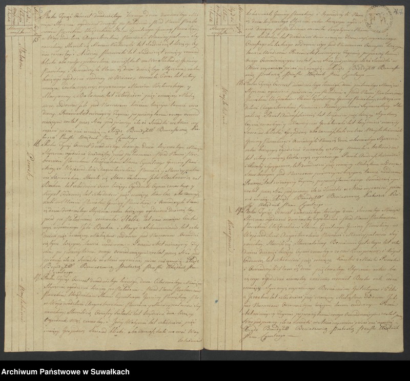 Obraz 6 z jednostki "Akta zeszłych gminy puńskiey od dnia 1 stycznia do 31 grudnia 1823 roku"