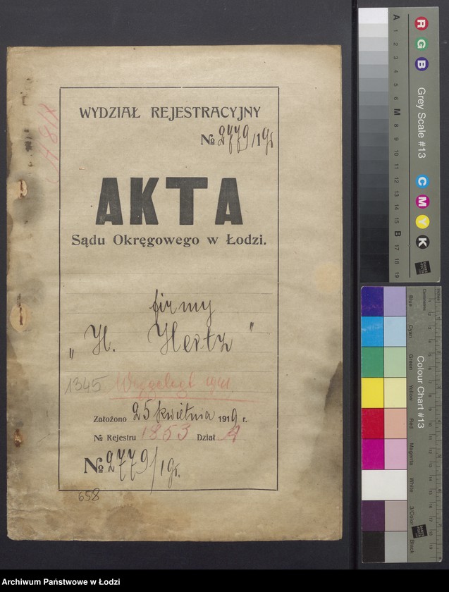 Obraz 2 z jednostki "Herszel Hertz- skład manufaktury"