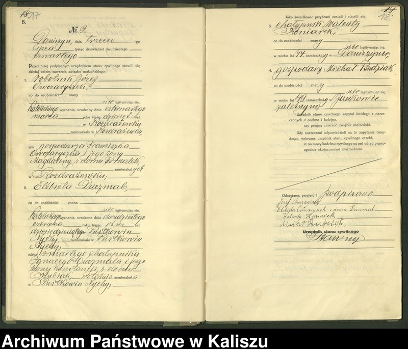 Obraz 12 z jednostki "[Księga małżeństw]"