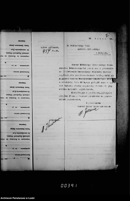 Obraz 11 z jednostki "Akta dotyczące spraw ogólnych"