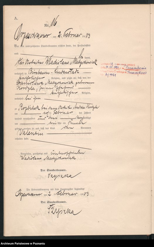 Obraz 19 z jednostki "Księga urodzeń"