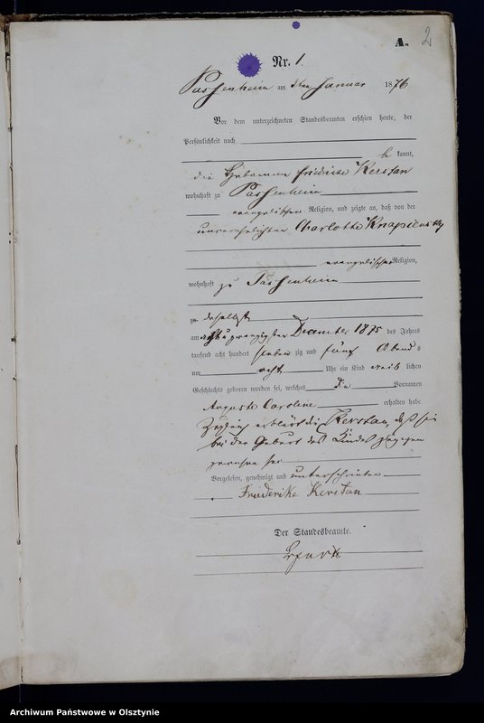 image.from.unit.number "Geburts-Haupt-Register Nr 1 - 89"