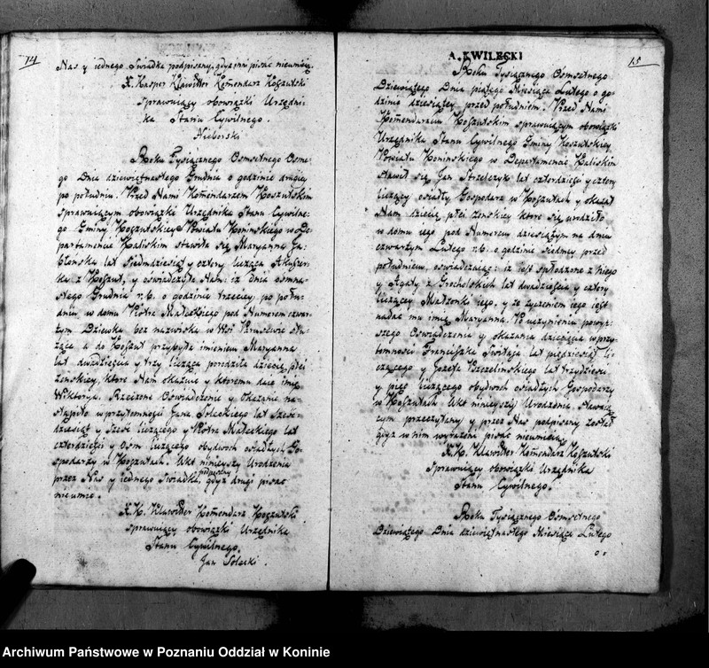 image.from.team "Akta stanu cywilnego Parafii Rzymskokatolickiej Koszuty (powiat słupecki)"