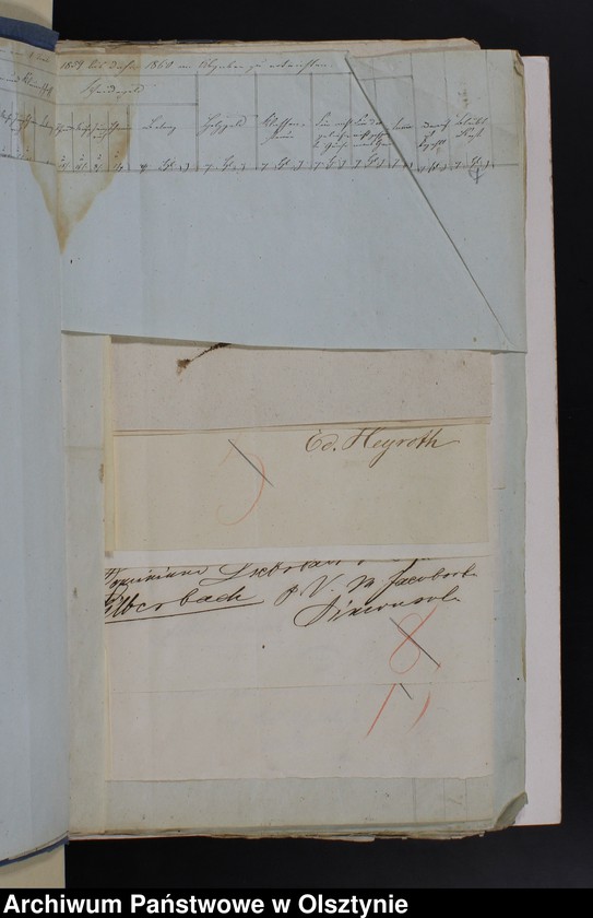 image.from.unit.number "Beläge pro 1859/60 von Geld Rechnung Silberbach"