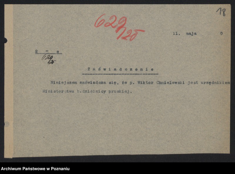 Obraz 20 z jednostki "[Sprawy osobowe - różne]"