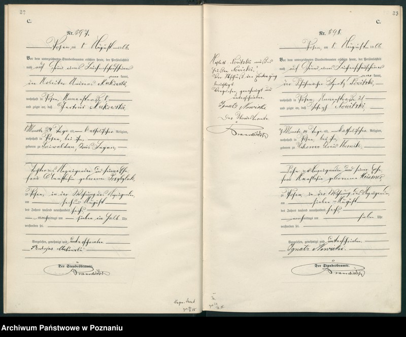 Obraz 19 z jednostki "Księga miejscowa zgonów"