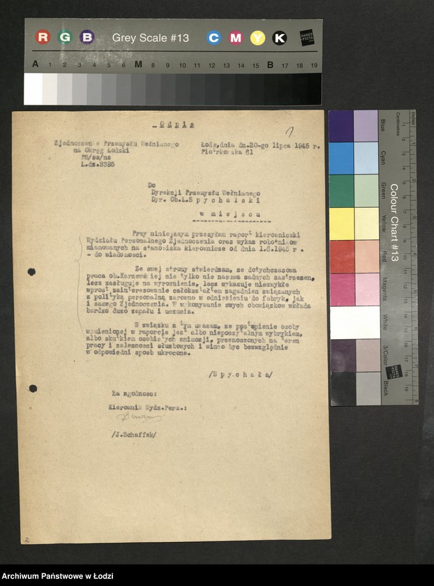 Obraz 2 z jednostki "Wykazy robotników członków partii wysuniętych na stanowiska [kierownicze]"