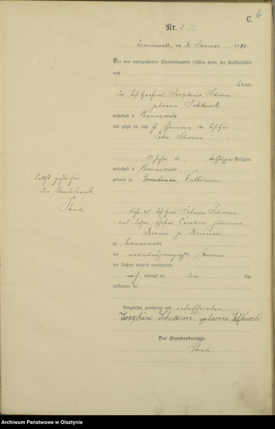 image.from.unit.number "Sterbe-Haupt-Register Nr 1 - 65"