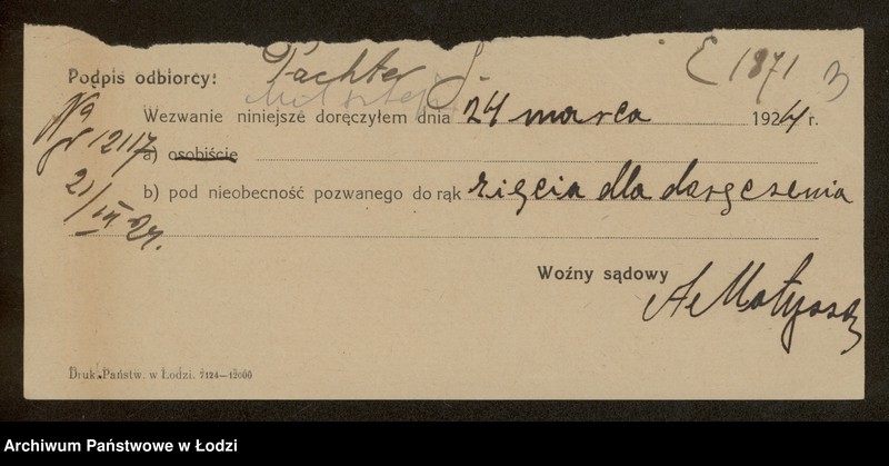 Obraz 5 z jednostki "jakób Pechter- sprzedaż manufaktury, galanterii, konfekcji i przędzy"