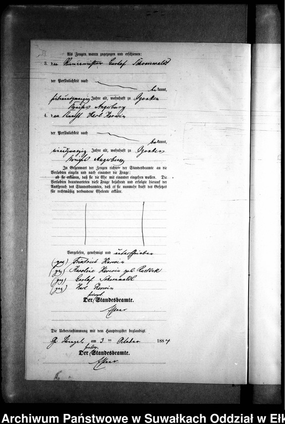 image.from.unit.number "Heiraths-Neben-Register des Preussischen Standes-Amtes Gr. Strengeln Kreis Angerburg"