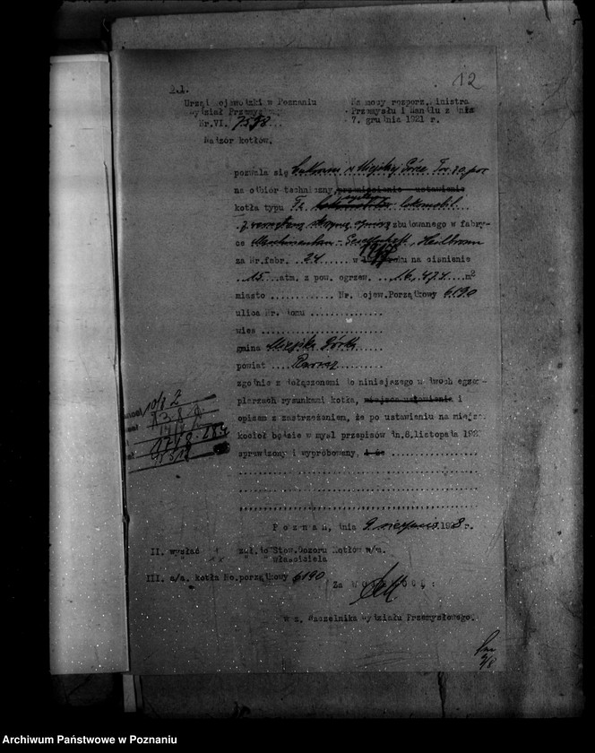 image.from.unit.number "Cukrownia w Miejskiej Górce powiat rawicki nr woj. kotła 6190"