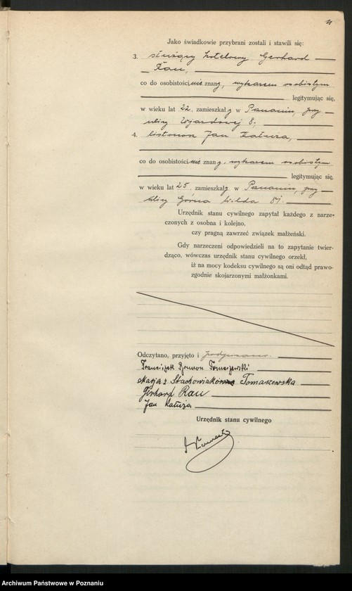 Obraz 13 z jednostki "Księga miejscowa małżeństw tom III [Rejestr główny małżeństw]"