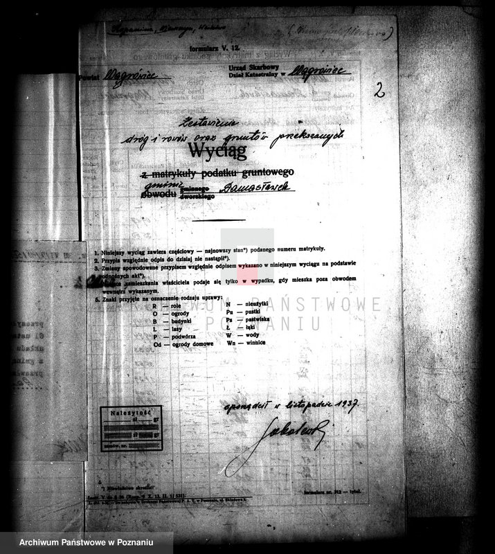 Obraz 6 z jednostki "Przewłaszczenie ziem dotacyjnych Kopanica-Starężynek powiat wągrowieckiego"