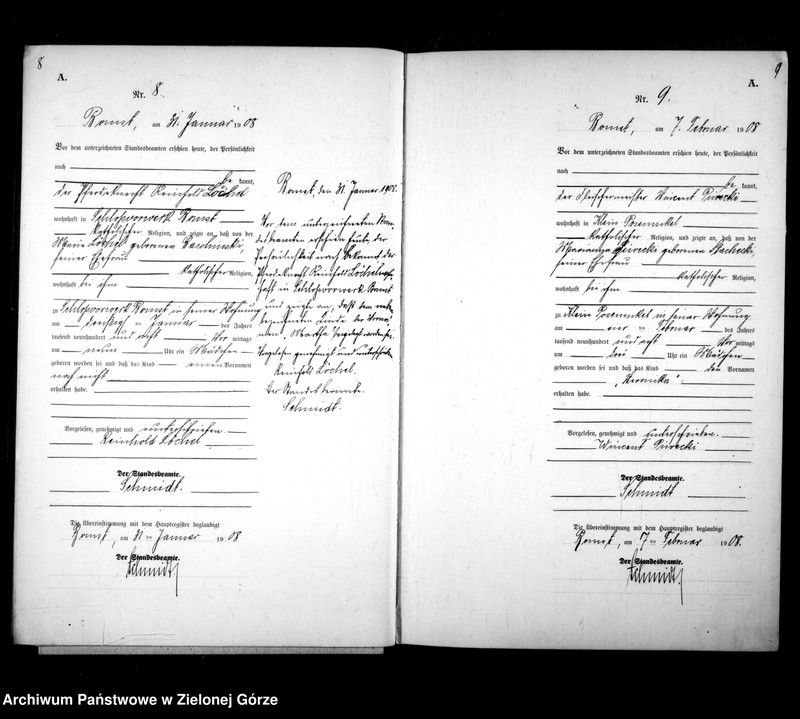 Obraz 10 z jednostki "[Księga urodzeń]"