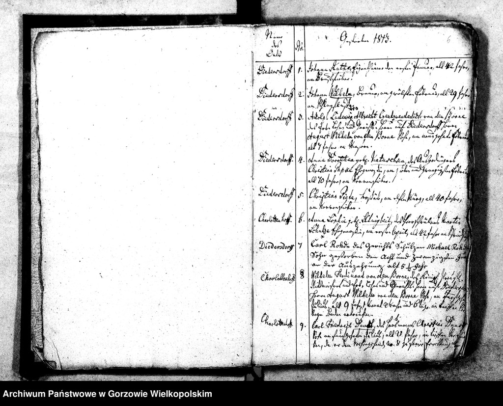 image.from.unit.number "Duplikate der Kirchenbücher von Parochie in Diedersdorf: Diedersdorf (Nowe Dzieduszyce), Charlottenhof (Sosny)"