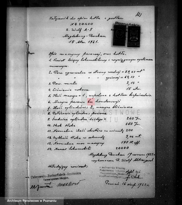 Obraz 16 z jednostki "Cukrownia w Opalenicy Towarzystwo Akcyjne nr woj. 129"