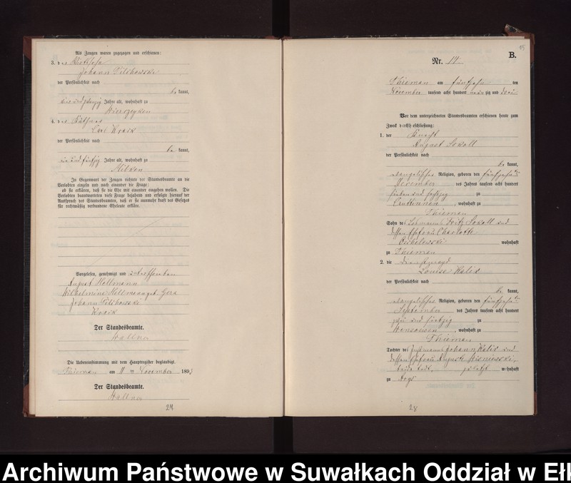 image.from.unit.number "Heiraths-Neben-Register des Preussischen Standes-Amtes Rydzewen Kreis Loetzen"