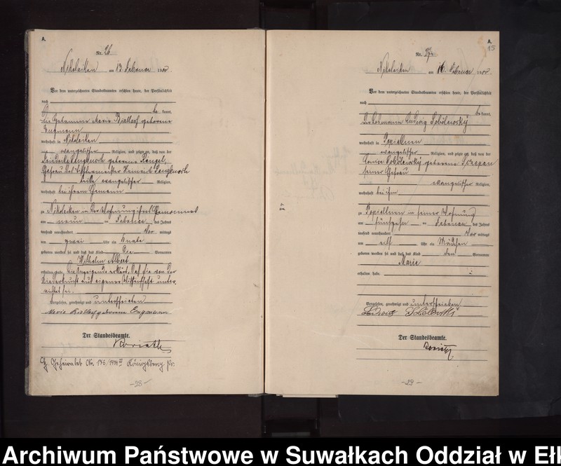 image.from.unit.number "Geburts-Haupt-Register des Königlichen Preussischen Standes-Amtes Nicolaiken Kreis Sensburg"