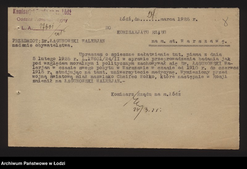 Obraz 9 z jednostki "Nadanie obywatelstwa Nr 3427-5123, 149-210"