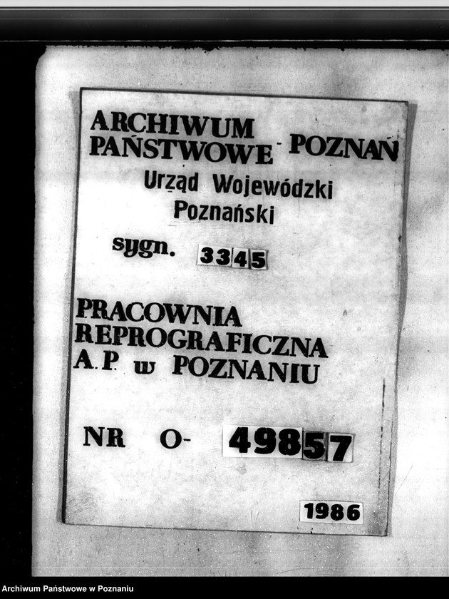 Obraz 1 z jednostki "Sprawa zatwierdzenia uzupełnienia planu gospodarstwa leśnego dla lasów Żerniki powiatu kaliskiego"