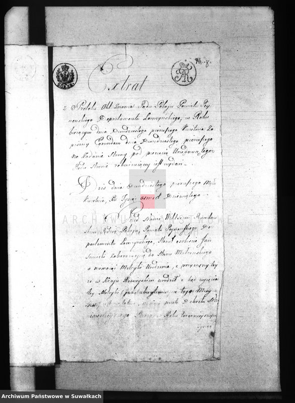 image.from.unit.number "Papiery stosowane do Aktów Małżeństwa Stanu Cywilnego Gminy Puńskiey od dnia 1 Maja 1809r"