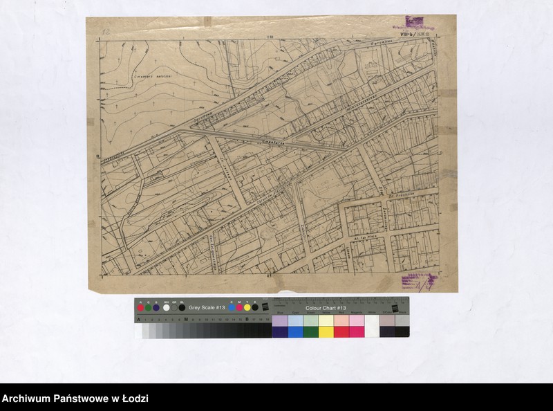 Obraz 1 z jednostki "Plan m. Łodzi 1:2000, matryca. Sekcja NW12"