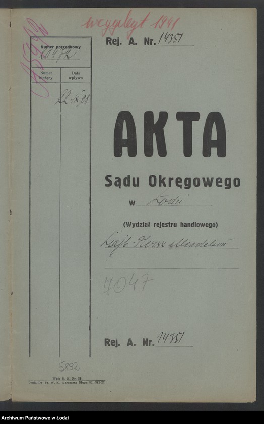 Obraz 2 z jednostki "Lajb Hersz Mendelson- drobna sprzedaż palt ludowych"