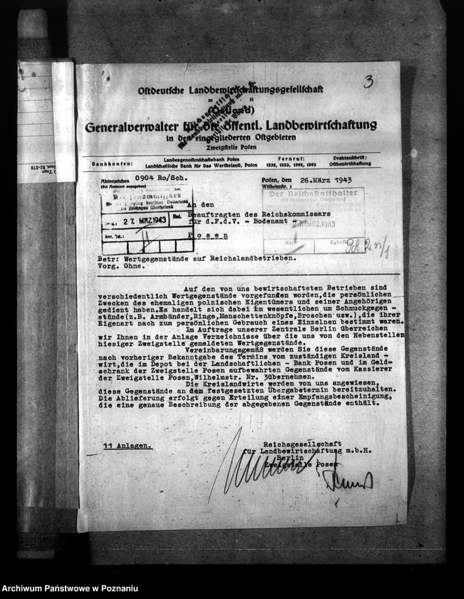 Obraz 7 z jednostki "Sprawozdania i korespondencja w sprawie rejestracji dzieł sztuki na terenie Kraju Warty"