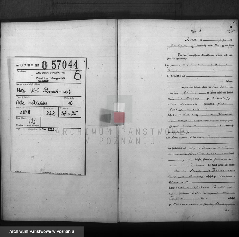 Obraz 2 z jednostki "Księga małżeństw"