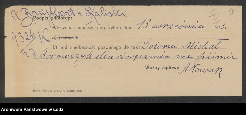 Obraz 9 z jednostki "Ajzel Brajtbort- sprzedaż mąki"