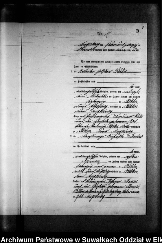 image.from.unit.number "Heiraths-Neben-Register des Preussischen Standes-Amtes Kehlen Kreis Angerburg"