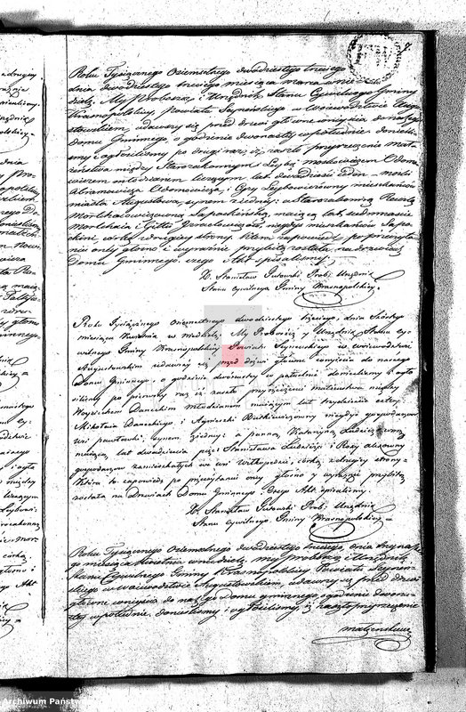 image.from.unit.number "Akta Zaślubionych Gminy Krasnopolskiey R-ku 1823. Powiat Seyneński. Województwo Augstowskie."
