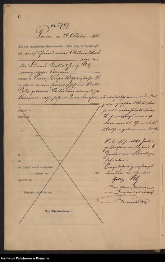 Obraz 12 z jednostki "Księga miejscowa zgonów tom VI"