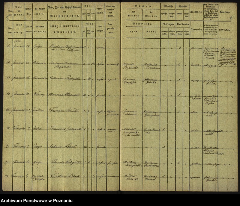 Obraz 6 z jednostki "Księga zgonów"