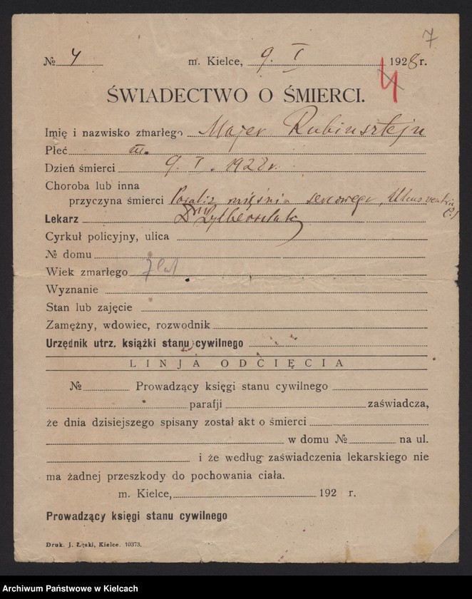 image.from.unit.number "Załączniki do akt zgonu Okręgu Bożniczego Kielce za rok 1928"