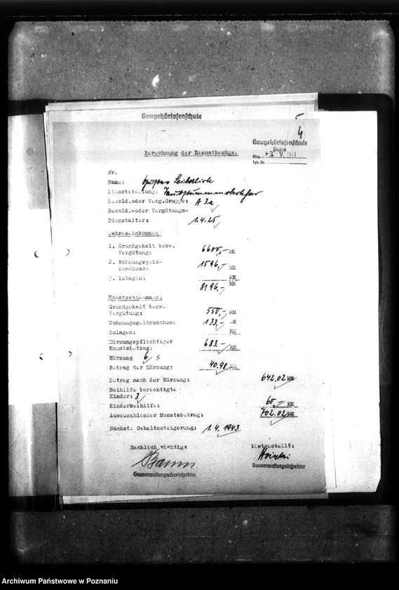 Obraz 8 z jednostki "[Akta personalne nauczyciela Gustawa Sieberlicha]."