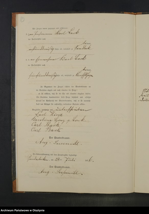 Obraz 16 z jednostki "Heiraths-Neben-Register Nr 1 - 16"