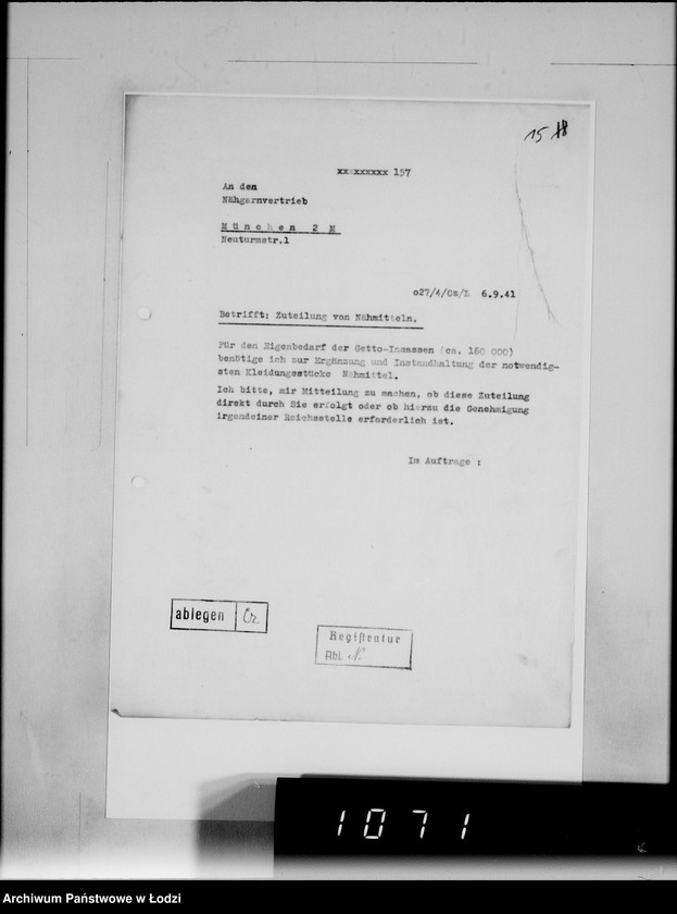 Obraz 19 z jednostki "[Korespondencja z urzędami, instytucjami i firmami] Lit.Na-Ny."