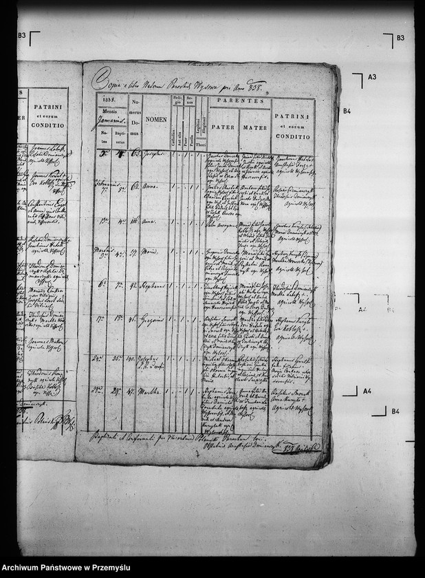Obraz 10 z jednostki "[Kopie ksiąg metrykalnych parafii Wysowa z filią Blechnarka (dekanat Gorlice)]"
