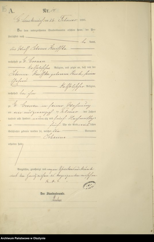 image.from.unit.number "Geburts-Haupt-Register Nr 1 - 77"