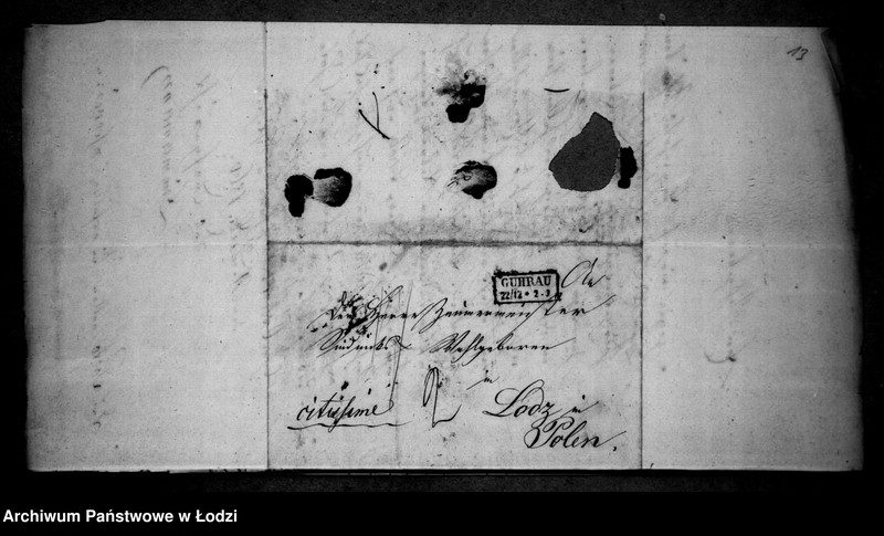 Obraz 17 z jednostki "Akta tyczące się spisu pozostałości po zmarłym Janie Gotlibie Schultz czeladniku Ciesielskim z Prus do miasta Łodzi przybyłym, u Jakuba Rudnik cieśli na robocie zostającym"