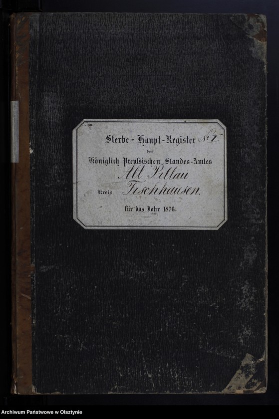 image.from.unit.number "Sterbe-Haupt-Register Tom I,Nr 1 - 82"