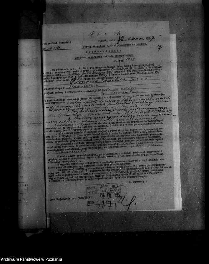 Obraz 11 z jednostki "Zatwierdzenie zakładu przemysłowego .magazynu Cukrownia w Szamotułach Spółka z o. o./"